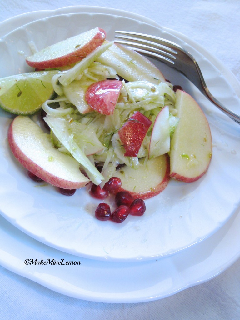 ©MakeMineLemon - Fennel and Pomegranate Salad